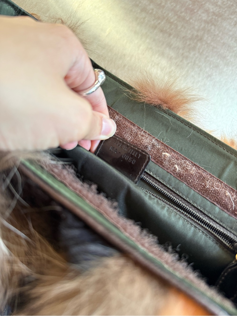 DIOR 2000 FUR TOTE - Picture 5 of 7